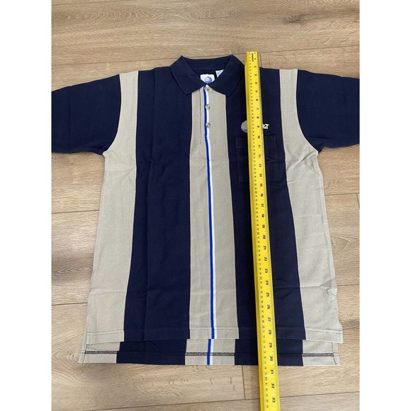 Vintage AT&T Polo Shirt Mens Medium Blue Brown Short Sleeve Employee Uniform - Picture 5 of 6